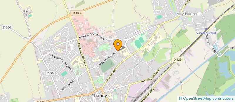 localisation de l'entreprise SARL CARROSSERIE BOUCHER à CHAUNY