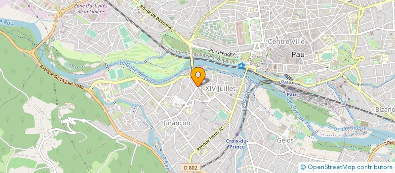 localisation de l'entreprise SARL CARROSSERIE BOURG  JURANCON