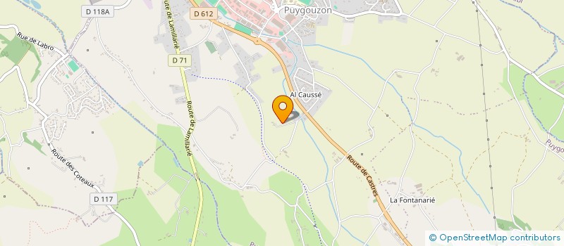 localisation de l'entreprise SARL CARROSSERIE CALVET à PUYGOUZON