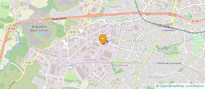 localisation de l'entreprise SARL CARROSSERIE CAMPI à COLOMIERS