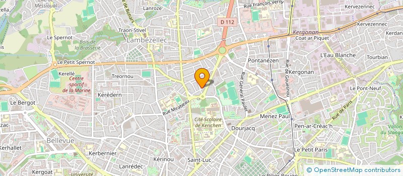 localisation de l'entreprise SARL CARROSSERIE DES ECOLES à BREST