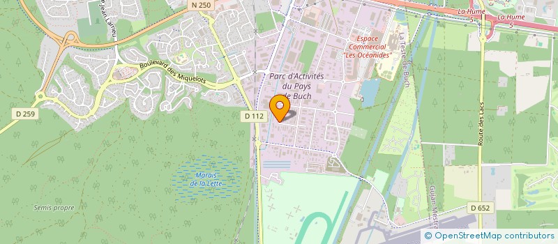 localisation de l'entreprise SARL CARROSSERIE DIEU à LA TESTE-DE-BUCH
