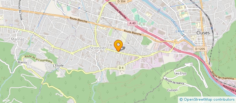 localisation de l'entreprise SARL CARROSSERIE DU FORON à SCIONZIER