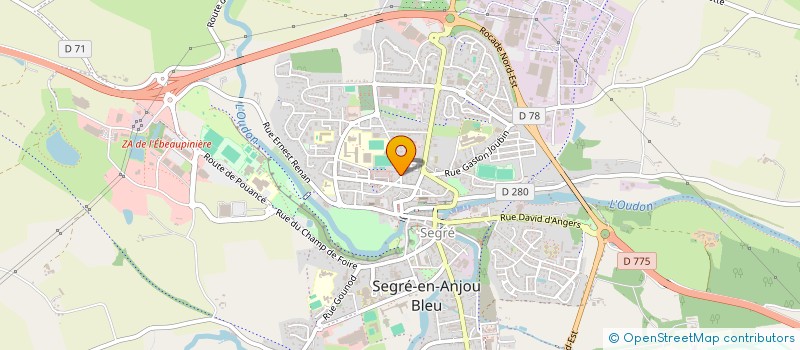 localisation de l'entreprise SARL CARROSSERIE DU HAUT ANJOU à SEGRE-EN-ANJOU BLEU