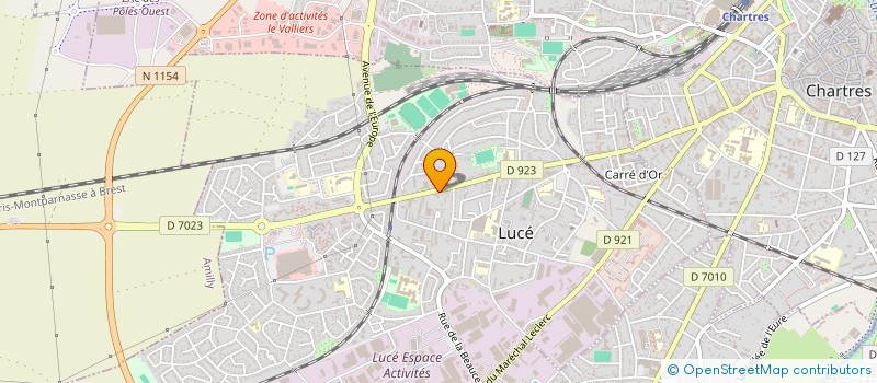 localisation de l'entreprise SARL CARROSSERIE EJM à LUCE