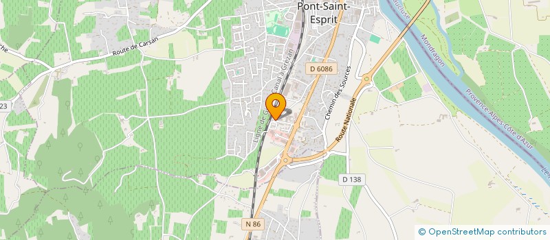 localisation de l'entreprise SARL CARROSSERIE FAP à PONT-SAINT-ESPRIT