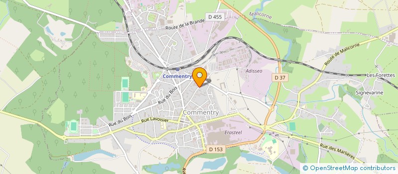 localisation de l'entreprise SARL CARROSSERIE LAGRANGE à COMMENTRY