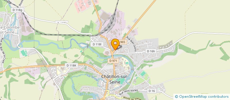 localisation de l'entreprise SARL CARROSSERIE MARTIN  CHATILLON-SUR-SEINE