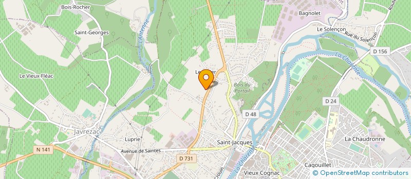 localisation de l'entreprise SARL CARROSSERIE MAURIN à COGNAC