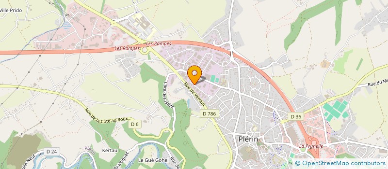localisation de l'entreprise SARL CARROSSERIE NOEL à PLERIN