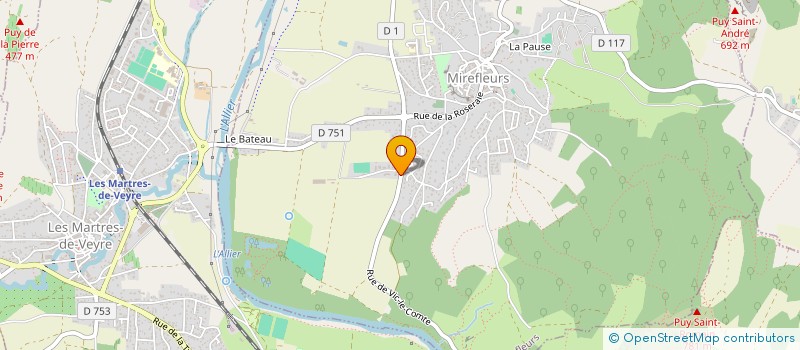 localisation de l'entreprise SARL CARROSSERIE OSORIO  MIREFLEURS