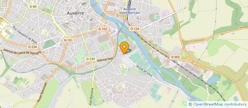 localisation de l'entreprise SARL CARROSSERIE POUILLART à AUXERRE