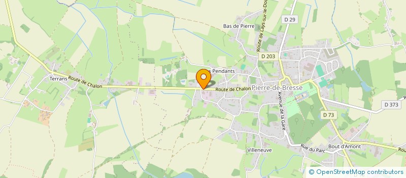 localisation de l'entreprise SARL CARROSSERIE REBOUILLAT à PIERRE-DE-BRESSE
