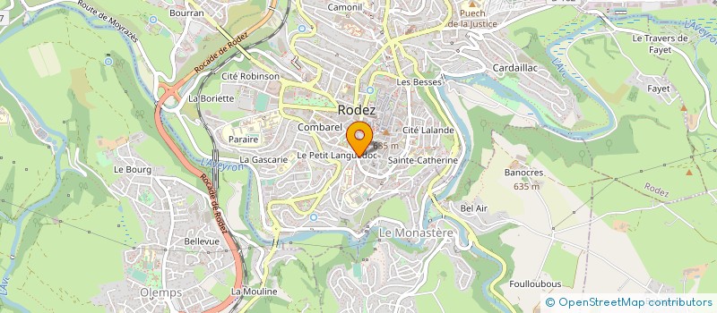 localisation de l'entreprise SARL CARROSSERIE SERVICES à RODEZ