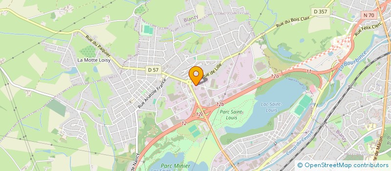 localisation de l'entreprise SARL CARROSSERIE TILLIET. S à MONTCEAU-LES-MINES