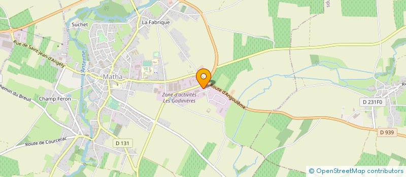 localisation de l'entreprise SARL CARROSSERIE VALLETTE  MATHA