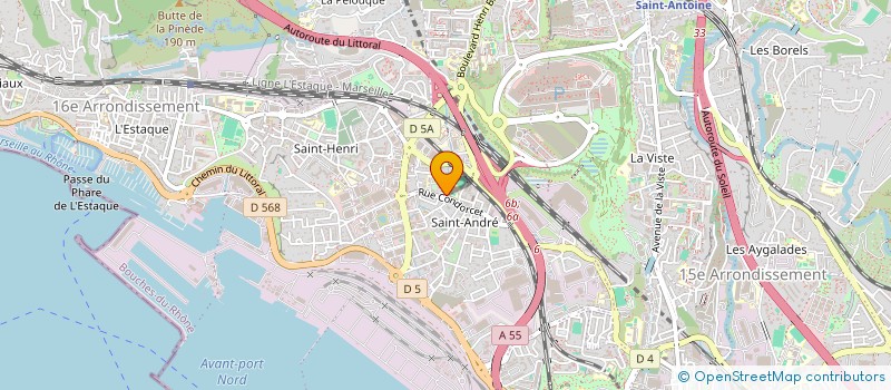 localisation de l'entreprise SARL CARRY BTP à MARSEILLE 16EME
