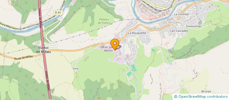 localisation de l'entreprise SARL CARTAILLAC COMAYRAS  CREISSELS