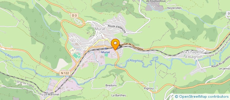 localisation de l'entreprise SARL CARTONSTYL à MURAT