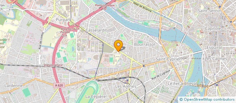 localisation de l'entreprise SARL CARTOUCH'OPTIC à TOULOUSE