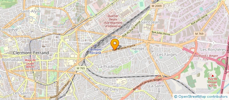 localisation de l'entreprise SARL CARVALHO à CLERMONT-FERRAND