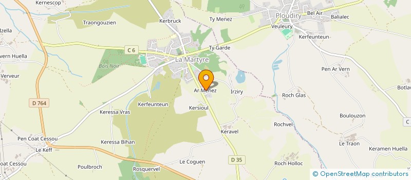 localisation de l'entreprise SARL CASA 29  LA MARTYRE