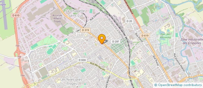 localisation de l'entreprise SARL CASA INVEST  LA CHAPELLE-SAINT-LUC