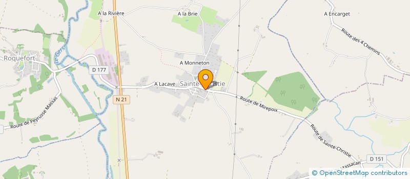 localisation de l'entreprise SARL CASASNOVAS  SAINTE-CHRISTIE