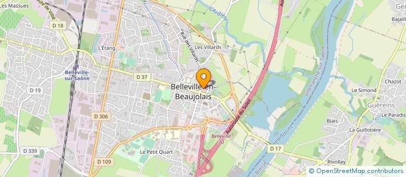 localisation de l'entreprise SARL CASEMA  BELLEVILLE-EN-BEAUJOLAIS