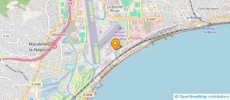 localisation de l'entreprise SARL CASH MAREE à CANNES