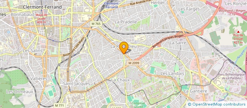 localisation de l'entreprise SARL CASH WASH  CLERMONT-FERRAND