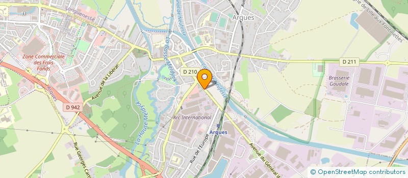 localisation de l'entreprise SARL CASSIOPEE à ARQUES