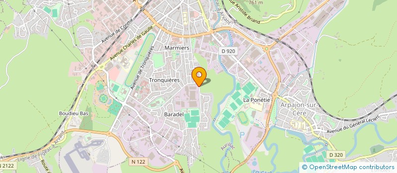 localisation de l'entreprise SARL CASSIOPUB à ARPAJON-SUR-CERE