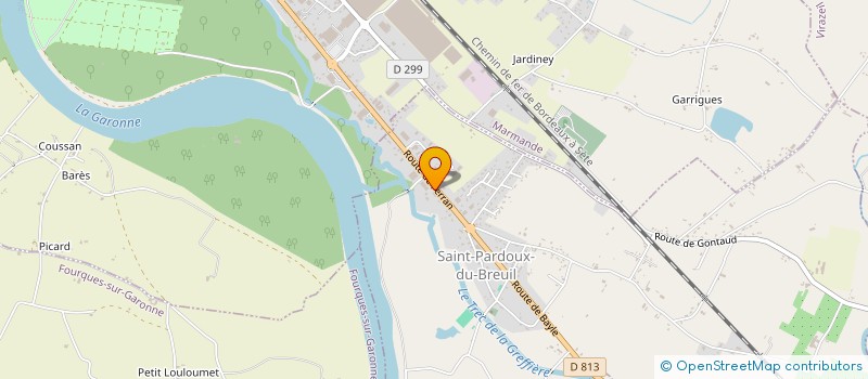 localisation de l'entreprise SARL CASTAING AQUIDEM à VIRAZEIL
