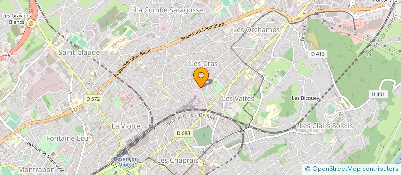 localisation de l'entreprise SARL CASTEL 25 à BESANCON