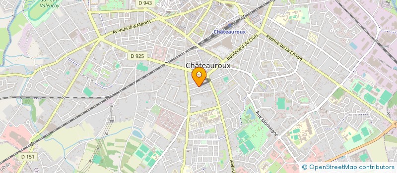 localisation de l'entreprise SARL CASTEL-DECAP  CHATEAUROUX