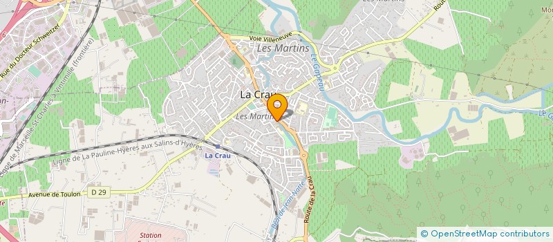 localisation de l'entreprise SARL CASTEL VERDE AMENAGEMENT  LA CRAU