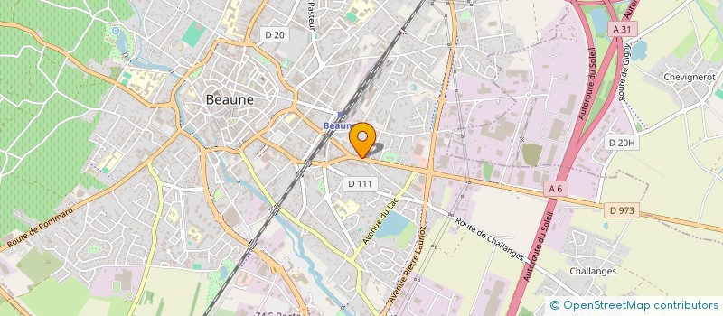 localisation de l'entreprise SARL CASTINVEST à BEAUNE
