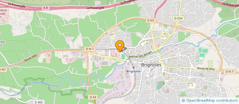 localisation de l'entreprise SARL CATBER à BRIGNOLES