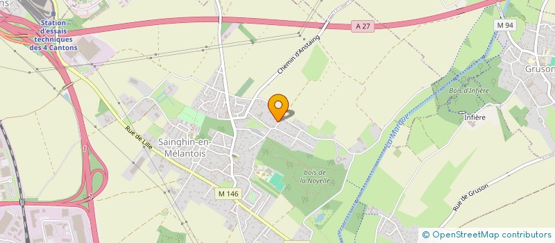 localisation de l'entreprise SARL CATHERINE LEPOUTRE  SAINGHIN-EN-MELANTOIS