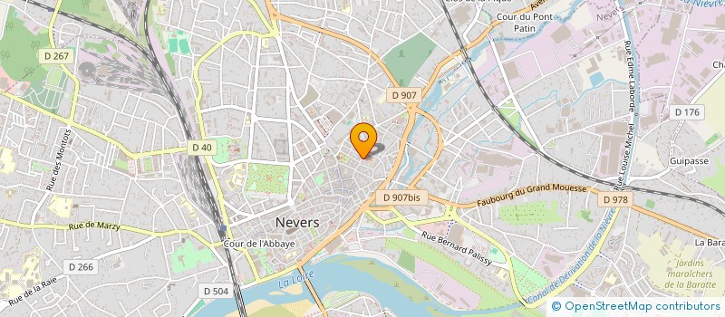 localisation de l'entreprise SARL CATHY à NEVERS