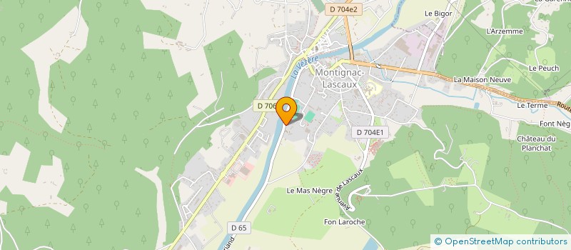 localisation de l'entreprise SARL CATTEL  MONTIGNAC-LASCAUX