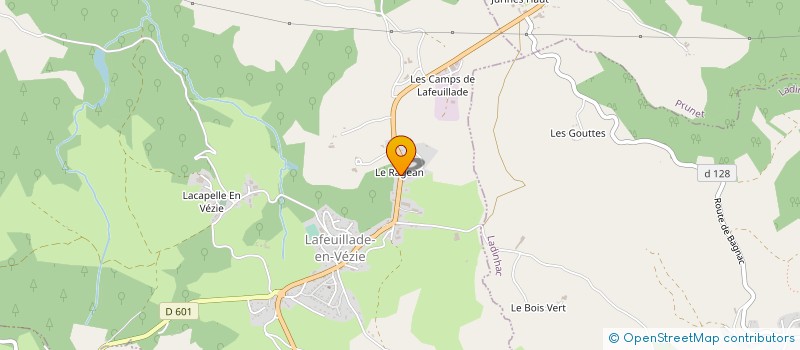 localisation de l'entreprise SARL CAUSSE TRANSPORTS à LAFEUILLADE-EN-VEZIE