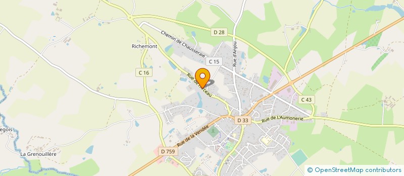 localisation de l'entreprise SARL CAV à NUEIL-LES-AUBIERS
