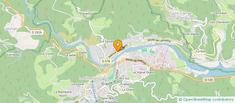 localisation de l'entreprise SARL CAVALLIN  LE CHEYLARD