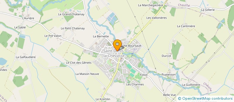 localisation de l'entreprise SARL CAVE SAINT DENIS  SAINT-DENIS-LA-CHEVASSE