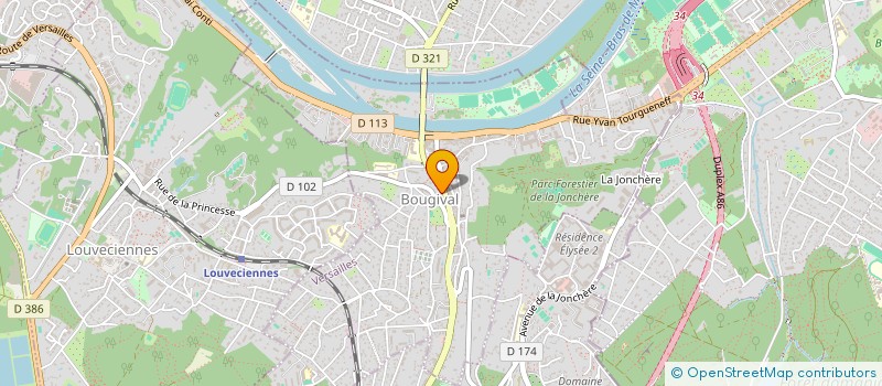 localisation de l'entreprise SARL CAVES BOURDIN  BOUGIVAL