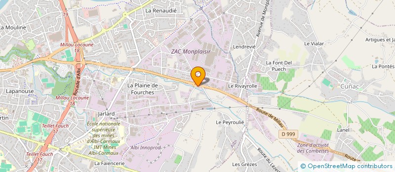 localisation de l'entreprise SARL CAZEAUX à ALBI
