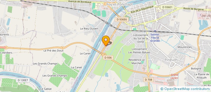 localisation de l'entreprise SARL CAZENAT à PINEUILH