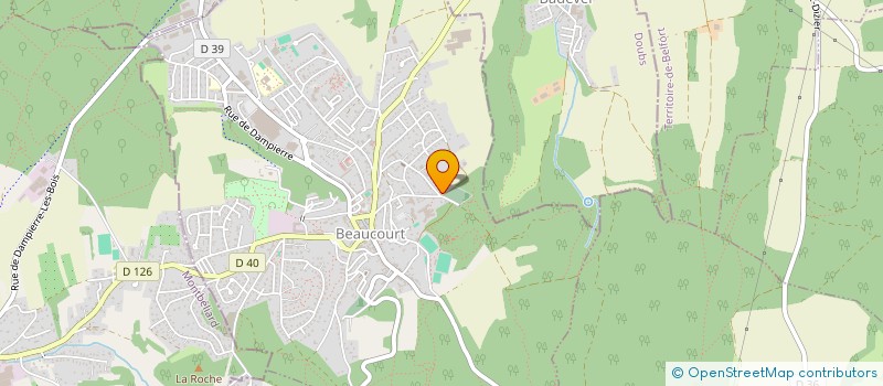 localisation de l'entreprise SARL CB ELEC à BEAUCOURT